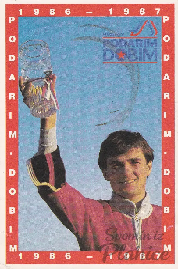 Primož Ulaga na kartici Podarim-Dobim