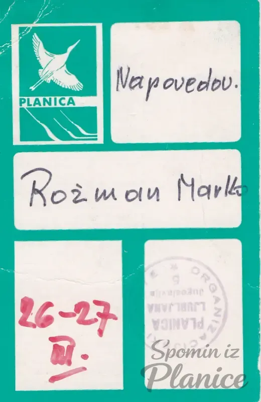 Marko Rozman športni novinar Planica zbirka